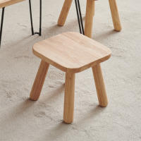 Taburete De Cambio De Zapatos De Madera Sólida 1 Pieza Color Nogal Para Sala De Estar Entrada Baño Dormitorio Y Cocina - details 4