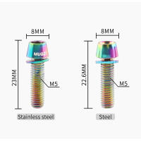 Juego De 6 Tornillos De Manillar Para Bicicleta De Carretera M5x17mm Acero Inoxidable Piezas De Repuesto Para Manillar - details 8