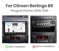 Junsun Tech Android 13 Radio para Citroen Berlingo B9 Peugeot Partner 2008 2009 2010 2011 2012 2013 2014 2015 2016 2017 2018 2019 de Coche con Chip Qualcomm de 8 Núcleos CarPlay Inalámbrico Autorradio Estéreo Pantalla HD Multimedia - details 2
