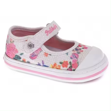 Merceditas de lona con estampado de flores de Pablosky - 1