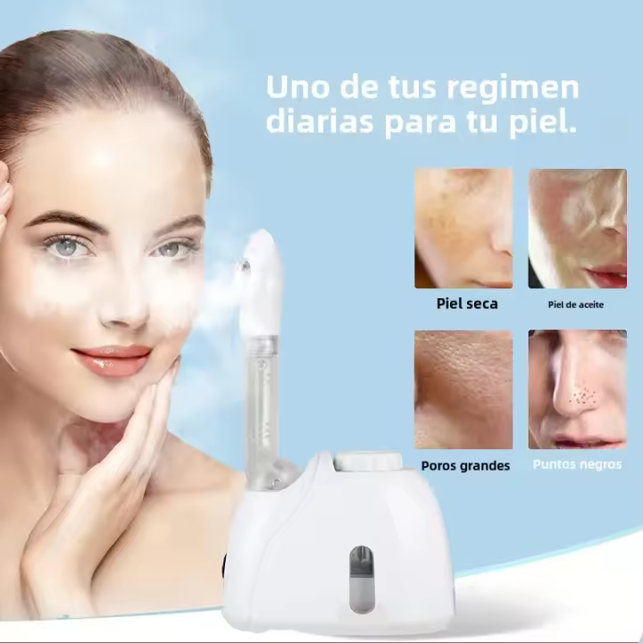 Humidificador De Vapor Facial Con Ozono Limpieza Profunda Para El Rostro Máquina De Vapor Para Spa En Casa Y Salón Cuidado De La Piel Blanqueador - 1