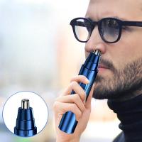 Afeitadora De Nariz Y Orejas Eléctrica Profesional Painless Para Hombres Y Mujeres Color Negro Azul Afeitadora De Cabello Removible De ABS - details 0