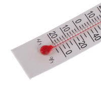 Termómetro De Papel Miniatura 10 Pcs 5cmX1.1cm Para Interior Rango De Medición -20 a 50 Grados Celsius - details 11