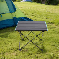 Mesa De Camping Plegable Portátil De Aluminio Mesa De Picnic Al Aire Libre Para Playa Jardín Y BBQ Tipo De Material: Aleación De Aluminio - details 3
