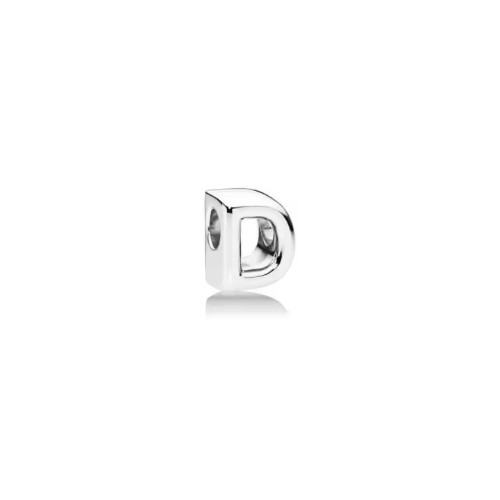 PANDORA Charm de Plata con Inicial Letra D para Joyería Infantil - 1