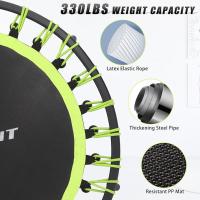 Trampolín Fitness 101cm  Silencioso para Adultos – cama elástica con Manillar Ajustable, Interior y Exterior, Soporta hasta 150 kg - details 0