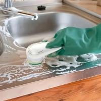 Cepillo de limpieza eléctrico multifuncional cinco en uno para herramientas de limpieza de baño y cocina - details 6
