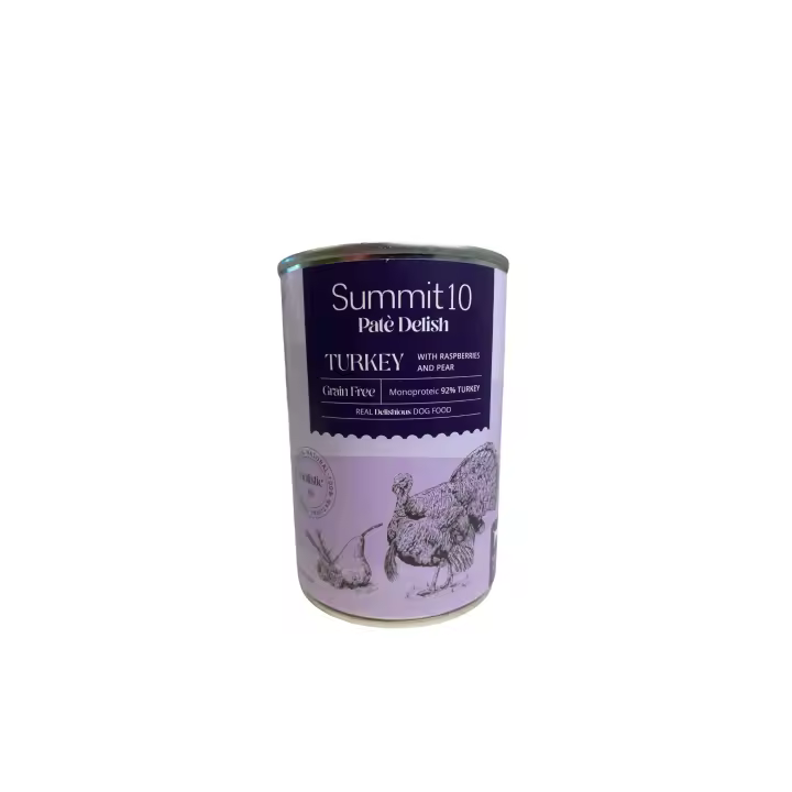 Paté para Perros Monoproteico de Pavo Grain Free Lata 400 gr - 1