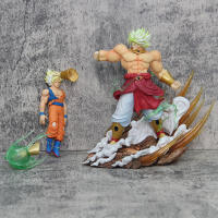 Figura De Acción Dragon Ball 20cm Brolly Vs Son Goku Anime Muscle Super Saiyan Doble Modo Colección Ornamento Juguetes Para Adolescentes Y Adultos - details 5