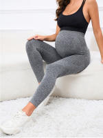 Pantalones De Barriga Alta Para Mujeres Embarazadas Leggings De Verano Y Primavera Con Soporte Para La Barriga De Alta Elasticidad Y Malla Finos - details 3