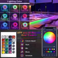 Tira De Luces LED RGB Bluetooth 5V USB Para Decoración De Habitaciones Y Fiestas Control Remoto Y App Sincronización Con Música Luz Neón De Tira De Neón Para Iluminación De Ambientes - details 0