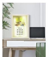 Pintura Iluminada Moderna Y Minimalista Para Dormitorio Luz Nocturna Creativa Tres Colores Ajustables Decoración De Mesa Alumbrado - details 12