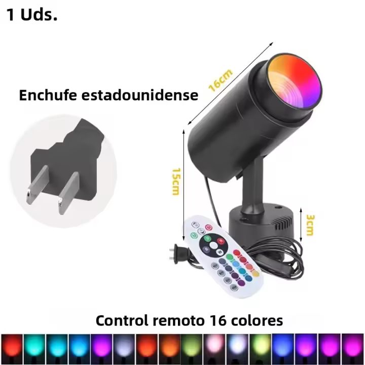 Resaltadores LED RGB Multicolor Con Posibilidad De Ajuste De Brillo Lámparas De Techo Para Ambiente Hogar Fiesta Boda Festivales Escenario Instalación En Foyer Material Aluminio Certificación CE CCC ROHS Garantía 1 Año - 1