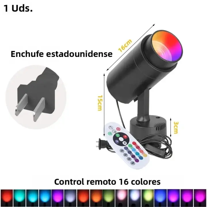 Resaltadores LED RGB Multicolor Con Posibilidad De Ajuste De Brillo Lámparas De Techo Para Ambiente Hogar Fiesta Boda Festivales Escenario Instalación En Foyer Material Aluminio Certificación CE CCC ROHS Garantía 1 Año - 1
