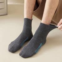 Calcetines De Algodón Para Hombre 5 Pares Calidad Superior Deportivos Transpirables Casual Primavera Otoño Media Caña Talla 38-45 - details 8