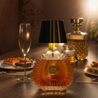 Lámpara De Mesa Inalámbrica LED Para Botella De Vino 3 Colores Regulables USB Recargable Luz De Bebida Con Toque Top - details 9