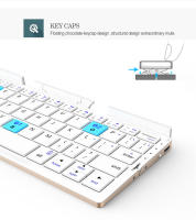 Teclado Bluetooth Plegable Mini BOW Rechargeable Soporte Para 3 Dispositivos Compatible Con Teléfono Tableta Y Laptop - details 6