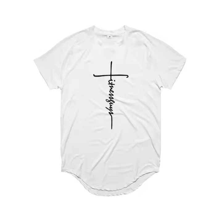 Camiseta Deportiva De Encaje Para Hombres Secado Rápido Verano Transpirable Fitness Gimnasio Musculación Manga Corta Moda Slim Fit - 1