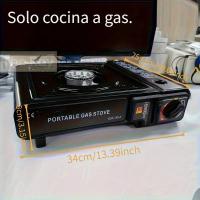 Estufa de camping portátil con quemador ajustable y diseño a prueba de viento - Cocina compacta para camping, pícnic, barbacoa en el patio trasero - Construcción metálica duradera, almacenamiento fácil, estufa de camping portátil, cocina de pícnic, equipo - details 6