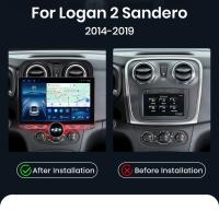 Junsun 11.5" QLED 2K Radio Android 13 CarPlay Auto para Renault Logan Sandero 2014 2015 2016 2017 2018 2019 sistema multimedia inteligente con CarPlay - details 2