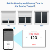 Interruptor De Cortina Inteligente LoraTap Tuya Smart Life Botón Empuñadura 80*80 Motor Eléctrico Compatible Con Alexa Y Google Assistant - details 2