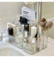 Nueva Organizador De Maquillaje Grande Con 3 Slots Vintage Estilo Rayado Porta Cepillos Para Decoración De Vestíbulo Y Escritorio - details 5