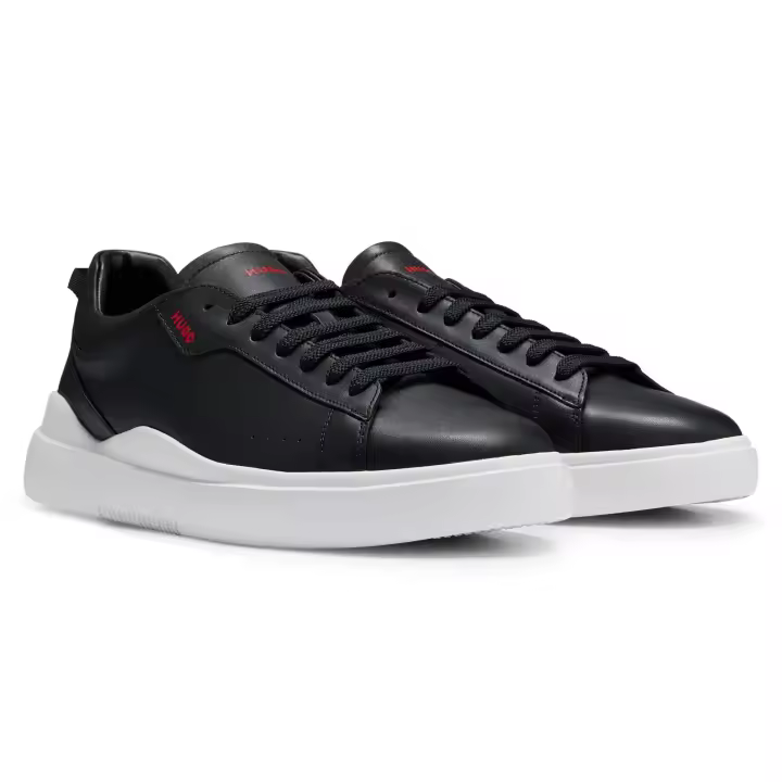HUGO Deportivas para hombre - Blake Tenn lt, bajas, cordones, piel auténtica, logo Blake_Tenn_lt_N - 1