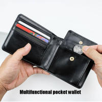 Cartera Clásica De Cuero PU Para Hombre Bifold Con Portatarjetas Y Monedero Estuche De Dinero Y Bolsillo Para Monedas - details 1