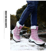 Botas De Invierno Para Mujer Calidad Superior Cómodas Y Seguras Para Caminar Botas De Nieve Con Cordones Impermeables Talla 36-42 - details 8