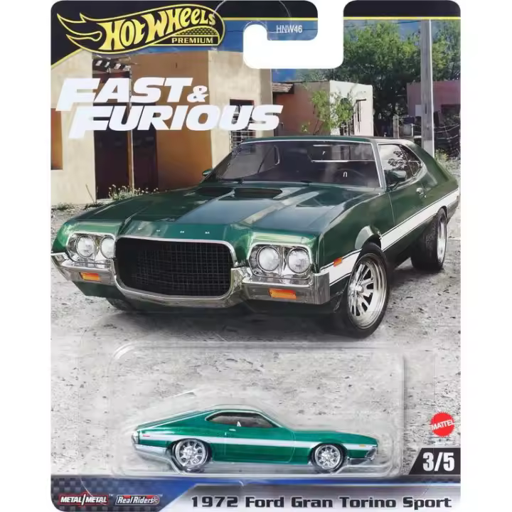 Hot Wheels Premium 1972 Ford Gran Torino 3/5 Mattel HYP72 - 1