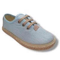 Vulpeques Zapatilla Lino 1000-PS Niño CELESTE Zapatillas calzado niños Summer ROYALE CORDONETS - details 1