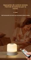 Lámpara De Noche Recargable RGB Para La Cama Con Control Remoto Y Batería De Longa Vida LED Para Decoración De Escritorio Y Dormitorio - details 8