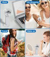 portátil de mano con enfriador de hielo, mini ventilador turbo de mano/escritorio, ventilador de mano de 3 velocidades, hasta 10 horas de funcionamiento, ventiladores de viaje - details 3