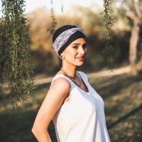 Turbante mujer CONFORT CASHMERE - Carebell Headwear - Tejido de bambú - Alopecia y oncología - details 0