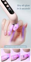 Lámpara De Terapia De Polvo Portátil Multifuncional Para Arte De Uñas Con Batería Recargable Y Polishing Pen Herramienta De Manicura Eléctrica - details 3
