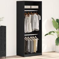 Armario vidaXL Negro Roble 80x50x200 cm Madera Elaborada - details 0