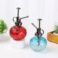 Botella De Rociador De Vidrio Y Metal Para Jardín Retro Con Tapa De Presión Y Rostrón De Alta Atomización Herramienta De Riego Para Plantas Capacidad 240ML Tamaño 9*16cm - details 3