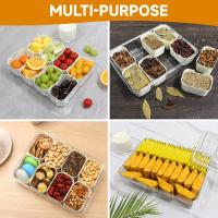 Caja De Almacenamiento Portátil Para Cocina Con 8 Compartimentos Divididos Para Seasoning Frutas Y Snacks Caja Frescorretenedor Moderno - details 15