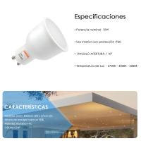 Bombillas Dicroicas LED - 10W - GU10 -110º -1 200Lm - OSRAM CHIP DURIS E 2835  - Pack x10 unidades - details 2