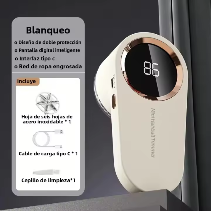  Eliminador De Pelusa Para Ropa Eléctrico Con LED Digital Recargable USB Pelotero De Tela Para Suéteres Y Ropa De Lana - 1