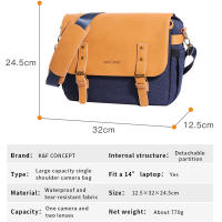 Bolso De Hombro Para Cámara K&F CONCEPT Shockproof Adecuado Para DSLR SLR Mirrorless Con Divisores Desmontables Apta Para Portátil De 14 Pulgadas - details 5