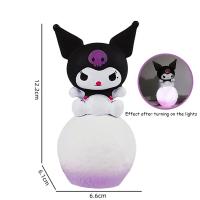Lámpara De Noche Anime Kawaii Kuromi Cinnamoroll Pequeña Figura Iluminada Regalo Ideal Para Dormitorio Luz De Mesa - details 3
