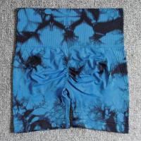Shorts De Yoga Para Mujer High Waisted Tie Dye Sin Costuras Para Ciclismo Running Gimnasio Fitness Talla S M L XL Deporte Y Fitness - details 24
