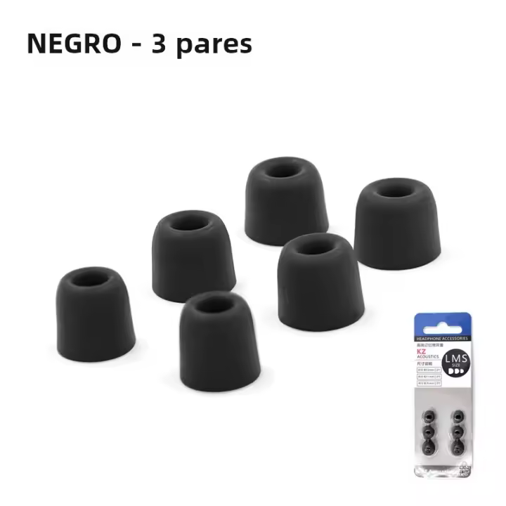 KZ 3Pares (6pcs) De Almohadillas De Memoria De Espuma Aislantes De Ruido Para Auriculares Intraauriculares Compatible Con KZ ZSX EDXPro PR3 - 1
