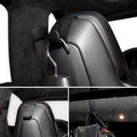 Gancho De Chaqueta De Aleación De Aluminio Soporte De Espalda Duradero Para Asiento De Coche Acessorios Interiores Para Tesla Model S X - details 9