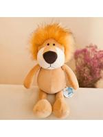 Muñeco De Peluche De 25cm Kawaii Con Animales Del Bosque León Tigre Elefante Mono Zorro Juguetes Para Dormir De Peluche Realistas Para Niños - details 13