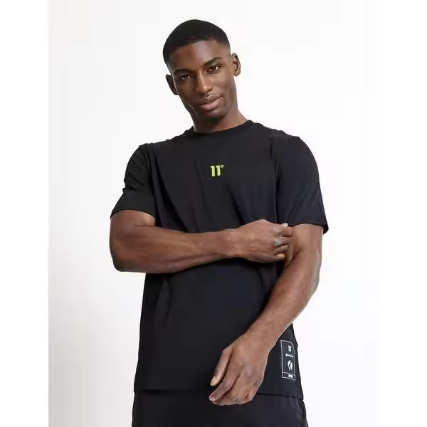 Eleven Degrees 11º Camiseta .Worldwide Graphic T-Shirt - Black 11D3735-001 - 1