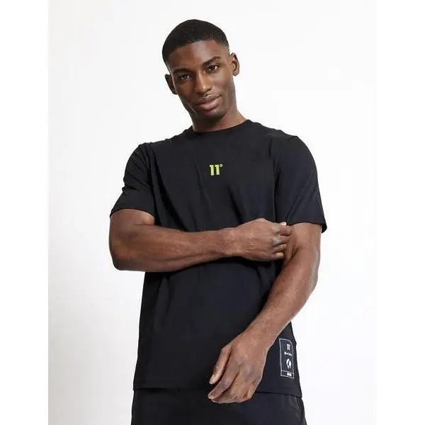 Eleven Degrees 11º Camiseta .Worldwide Graphic T-Shirt - Black 11D3735-001 - 1