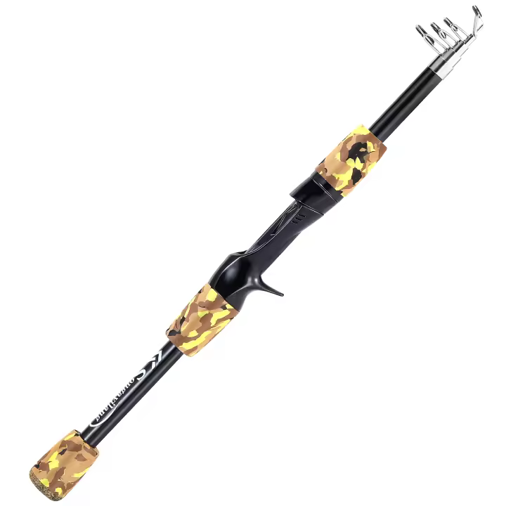 Vara De Pescar Telescópica Sougayilang Ultraligera 1.5m Para Caña De Pescar Baitcasting 8g-15g Para Pesca De Agua Dulce Truchas Y Bass - 1