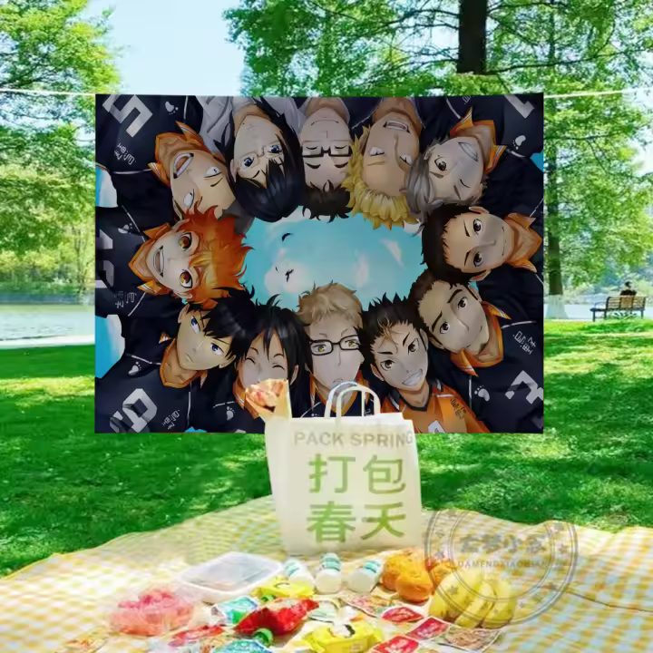 Bandera De Anime Haikyuu Personalizada Para Eventos Y Decoración De Oficina Material De Poliéster Tamaños Variados - 1